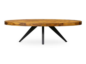 Parq Amber Oval Coffee Table by Moe's Home at Eve Furniture