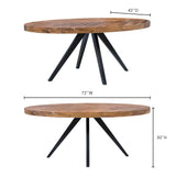 Parq Amber Oval Dining Table by Moe's Home at Eve Furniture