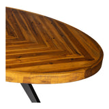 Parq Amber Oval Dining Table by Moe's Home at Eve Furniture