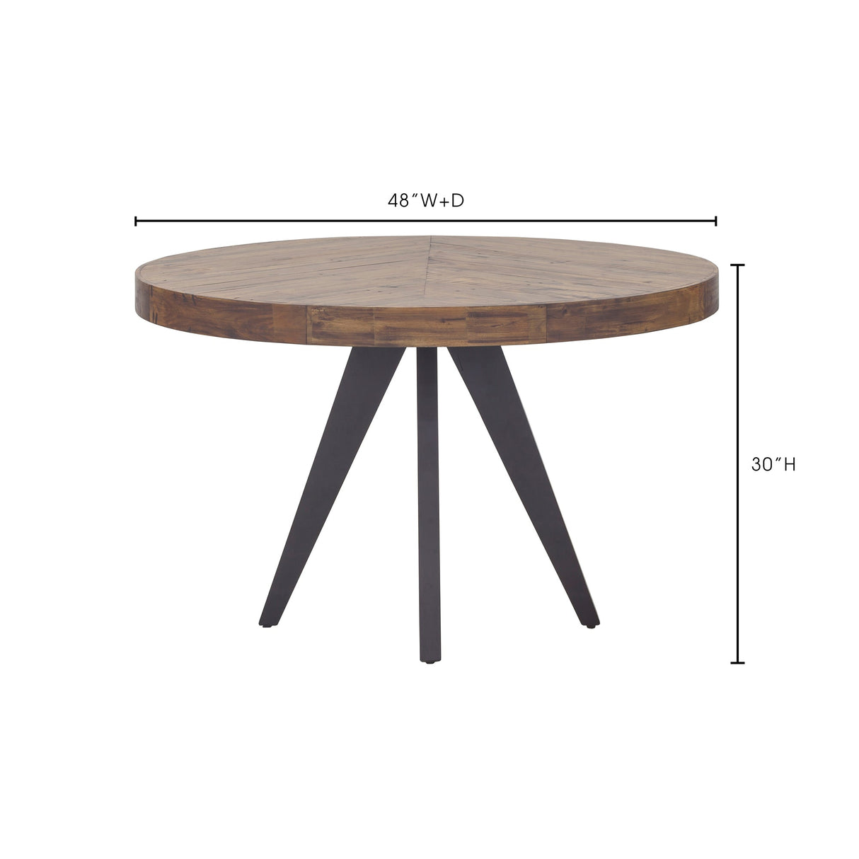 Parq Amber Round Dining Table by Moe's Home at Eve Furniture