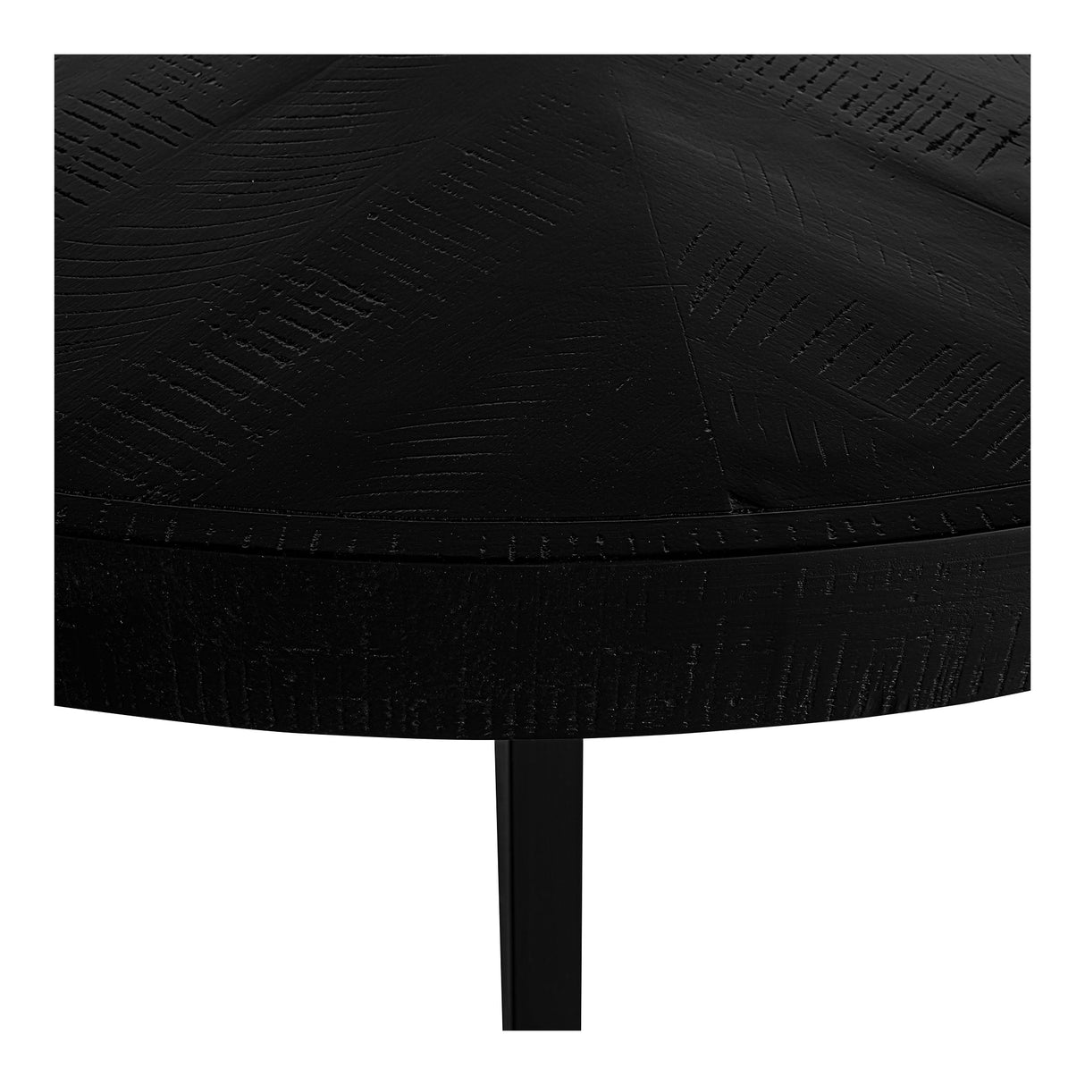 Parq Black 60 Inch Round Dining Table by Moe's Home at Eve Furniture