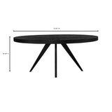 Parq Black Oval Dining Table by MOES at Eve Furniture