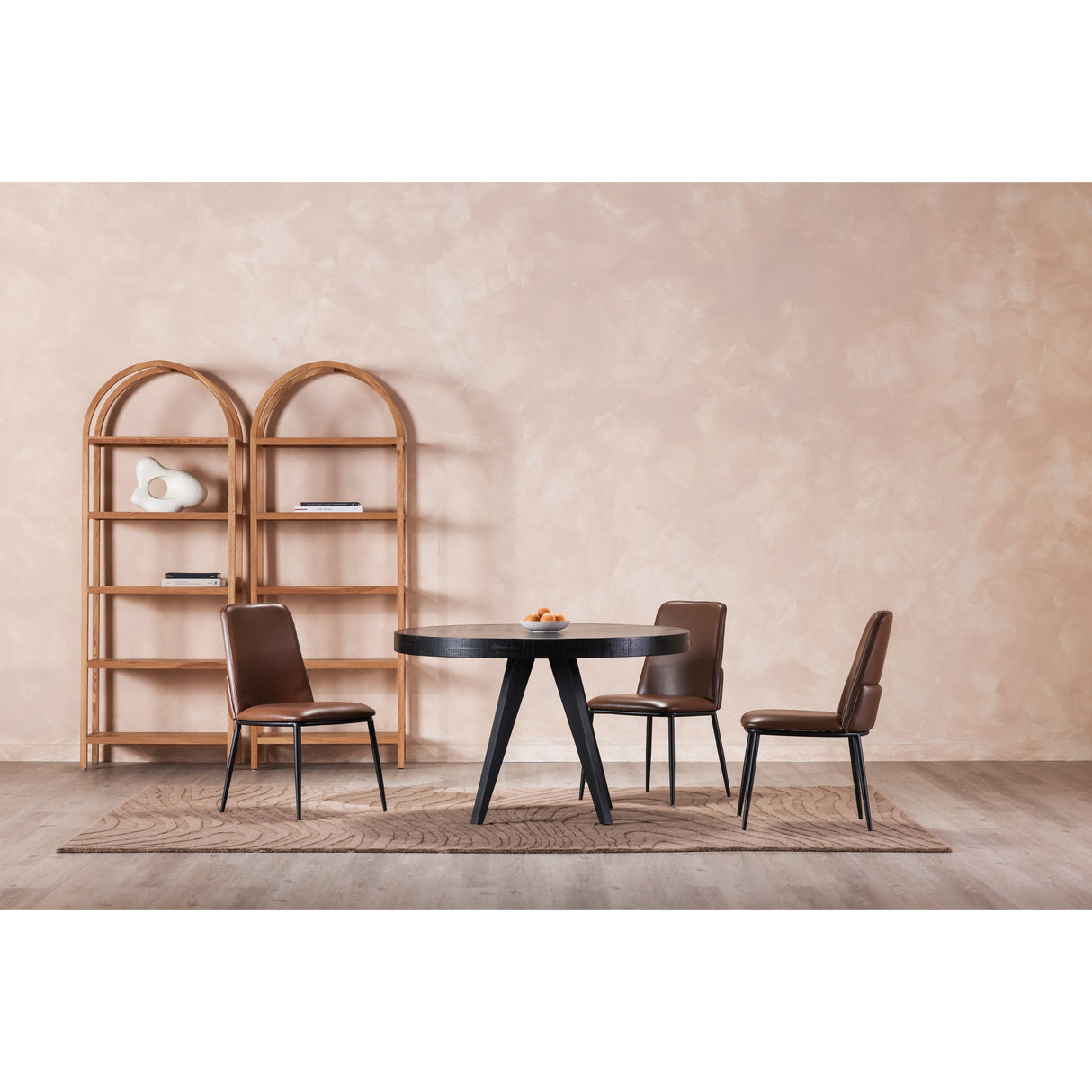 Parq Black Round Dining Table by MOES at Eve Furniture