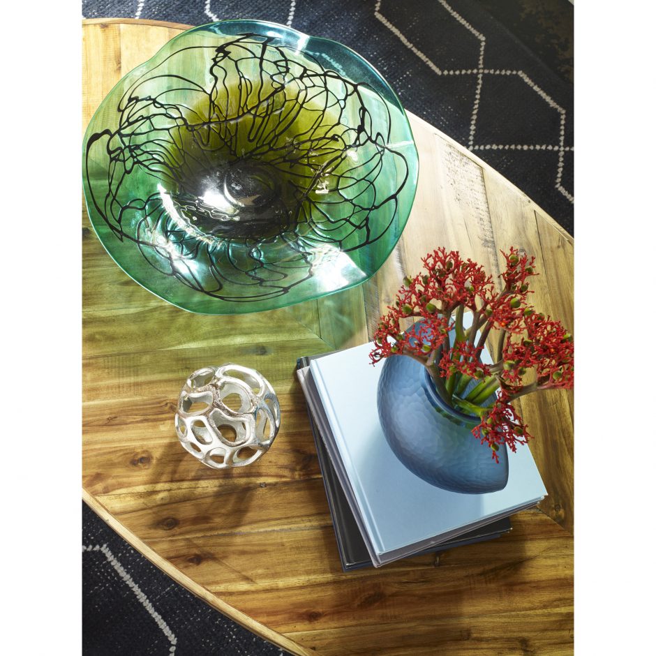 Parq Oval Coffee Table Amber by Moe's Home at Eve Furniture