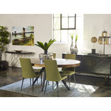 Parq Oval Dining Table Amber by Moe's Home at Eve Furniture