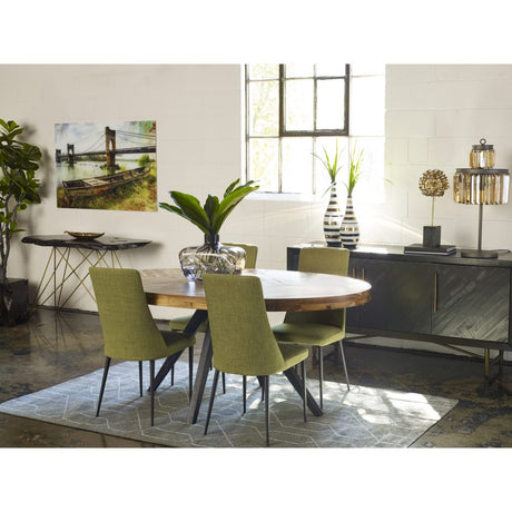 Parq Oval Dining Table Amber by Moe's Home at Eve Furniture