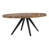 Parq Oval Dining Table Amber by Moe's Home at Eve Furniture