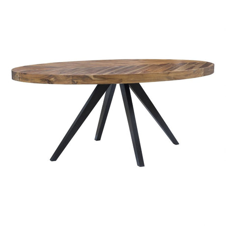 Parq Oval Dining Table Amber by Moe's Home at Eve Furniture