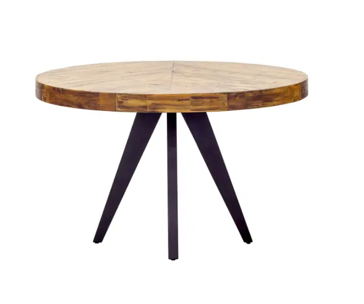 Parq Round Dining Table Amber by Moe's Home at Eve Furniture