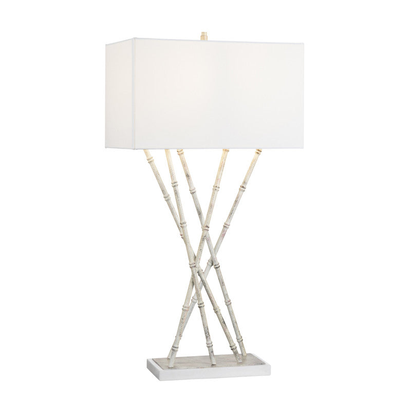 Parrish White Table Lamp by Crestview at Eve Furniture