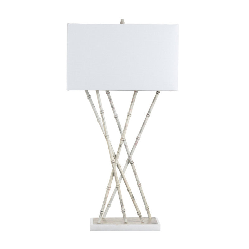 Parrish White Table Lamp by Crestview at Eve Furniture