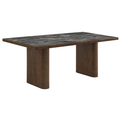 Parry Dark Walnut 80-inch Smart Top Paladina Dining Table by Coaster at Eve Furniture