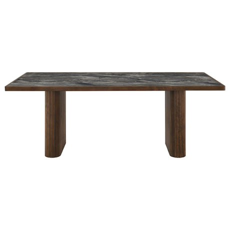 Parry Dark Walnut 80-inch Smart Top Paladina Dining Table by Coaster at Eve Furniture
