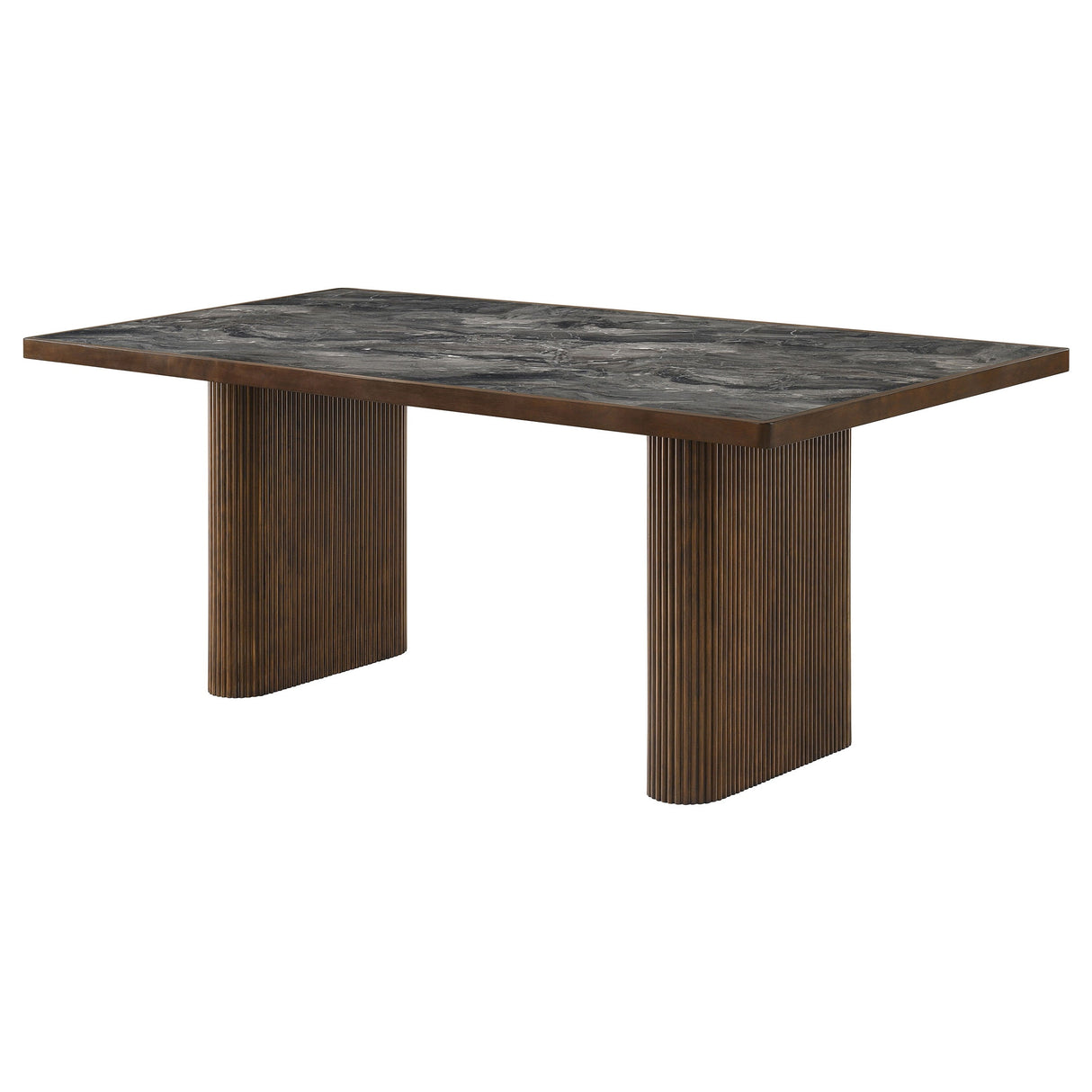 Parry Dark Walnut 80-inch Smart Top Paladina Dining Table by Coaster at Eve Furniture