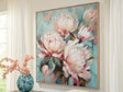 Parryville Aqua/Pink Wall Art by Ashley at Eve Furniture