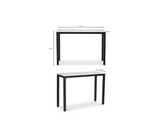 Parson Console Table - White by Moe's Home at Eve Furniture