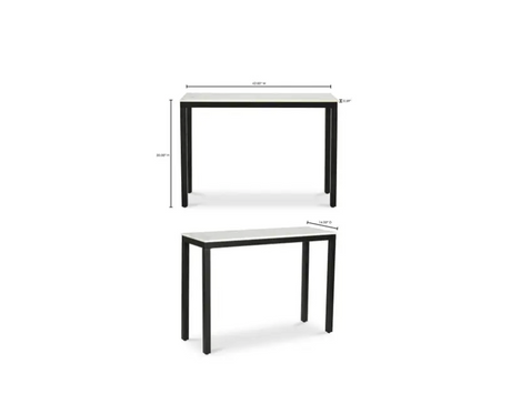 Parson Console Table - White by Moe's Home at Eve Furniture