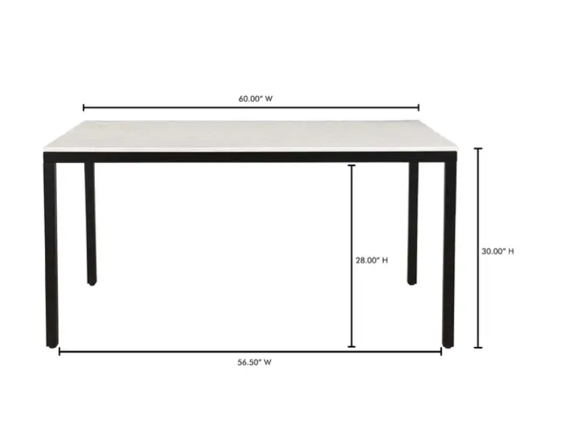 Parson Marble Dining Table - Small by Moe's Home at Eve Furniture