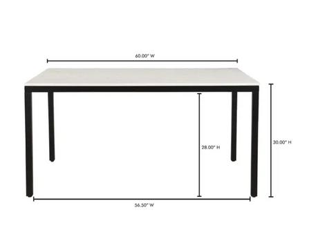 Parson Marble Dining Table - Small by Moe's Home at Eve Furniture