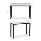 Parson White Console Table by Moe's Home at Eve Furniture