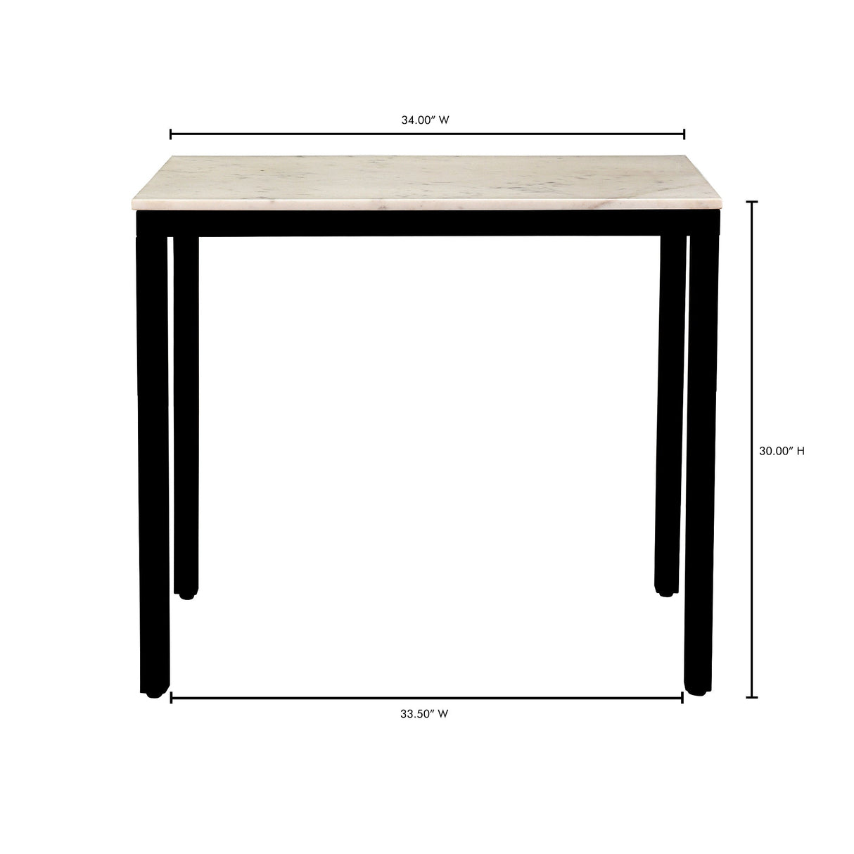 Parson White Marble Mini Desk by MOES at Eve Furniture