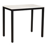 Parson White Marble Mini Desk by MOES at Eve Furniture