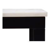 Parson White Marble Mini Desk by MOES at Eve Furniture