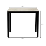 Parson White Marble Mini Desk by Moe's Home at Eve Furniture