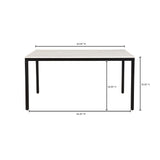 Parson White Marble Small Dining Table by Moe's Home at Eve Furniture