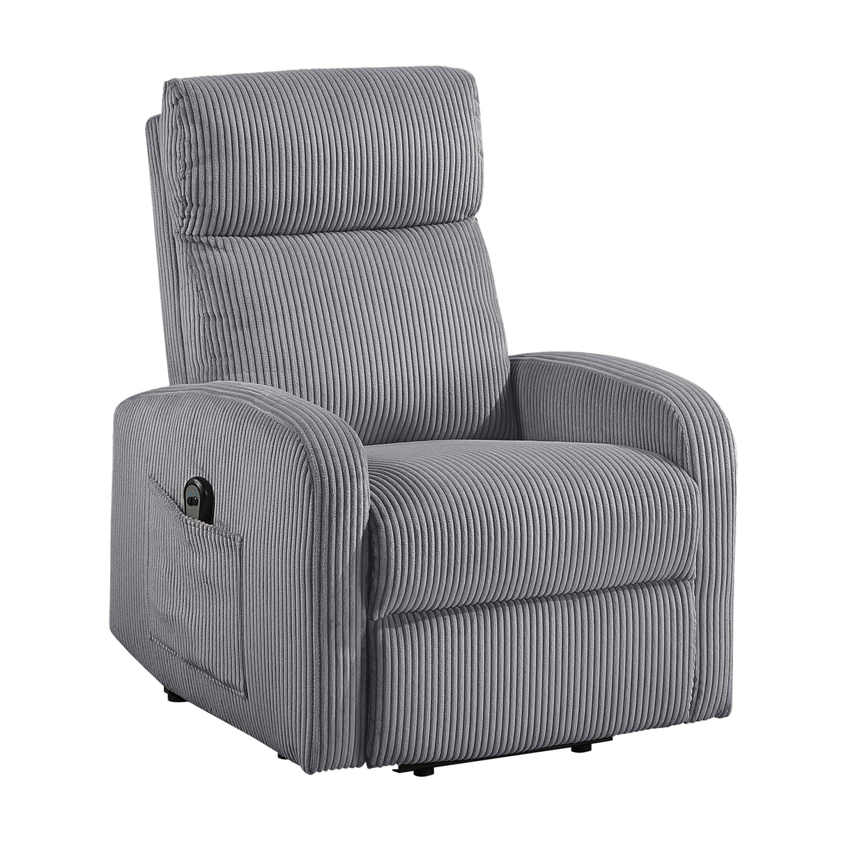 Parsons Dark Gray Power Lift Chair by Homelegance at Eve Furniture
