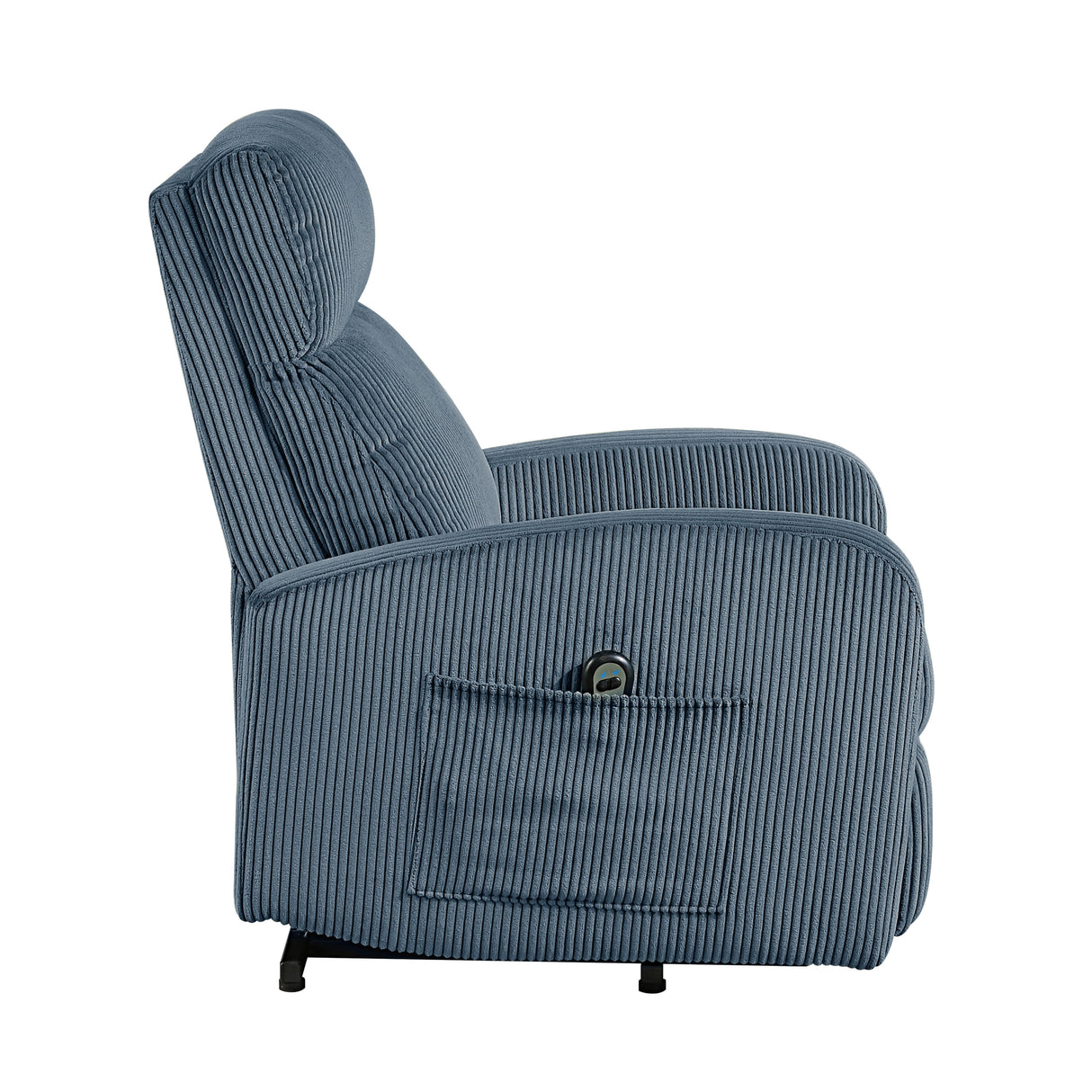 Parsons Midnight Blue Power Lift Chair by Homelegance at Eve Furniture
