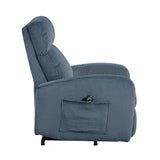Parsons Midnight Blue Power Lift Chair by Homelegance at Eve Furniture