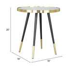Particle Side Table Gold & Black by Zuomod at Eve Furniture
