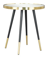 Particle Side Table Gold & Black by Zuomod at Eve Furniture