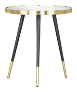 Particle Side Table Gold & Black by Zuomod at Eve Furniture