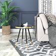 Particle Side Table Gold & Black by Zuomod at Eve Furniture