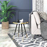 Particle Side Table Gold & Black by Zuomod at Eve Furniture