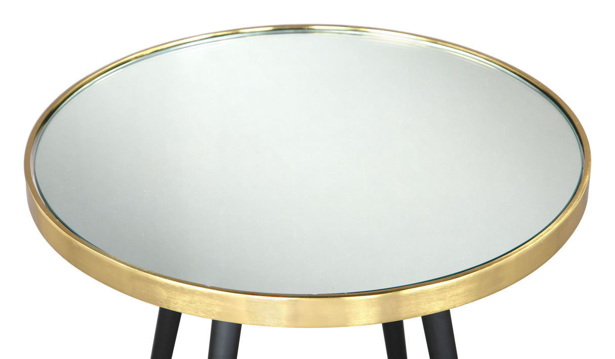 Particle Side Table Gold & Black by Zuomod at Eve Furniture