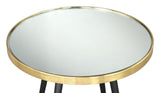Particle Side Table Gold & Black by Zuomod at Eve Furniture