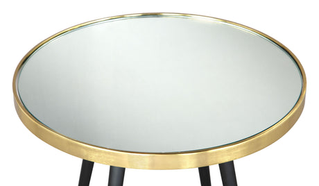 Particle Side Table Gold & Black by Zuomod at Eve Furniture