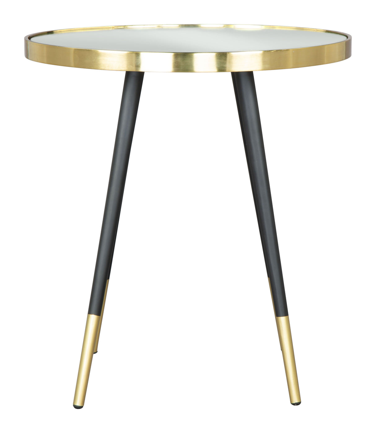 Particle Side Table Gold & Black by Zuomod at Eve Furniture