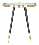 Particle Side Table Gold & Black by Zuomod at Eve Furniture