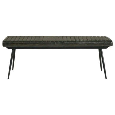 Partridge Espresso/Black Cushion Bench by Coaster at Eve Furniture