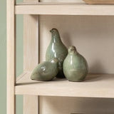 Partridge Green 3 Piece Ceramic Statues by Crestview at Eve Furniture