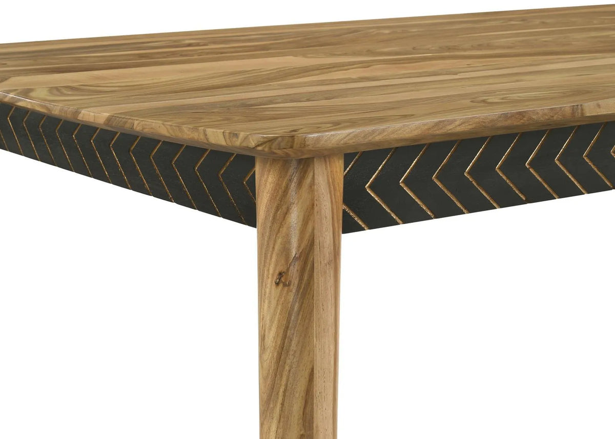 Partridge Natural Sheesham 7-Piece Rectangular Counter Height Dining Set by Coaster at Eve Furniture