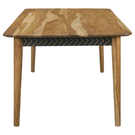 Partridge Natural Sheesham and Espresso 6-Piece Dining Set by Coaster at Eve Furniture