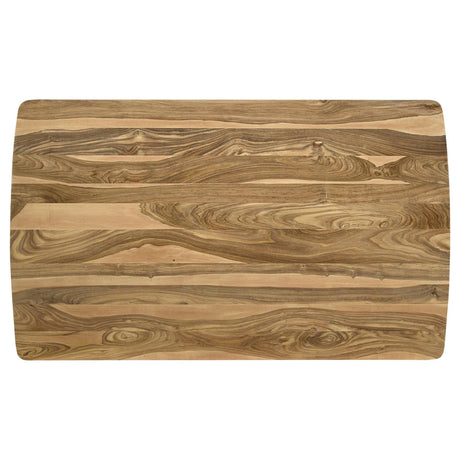 Partridge Natural Sheesham and Espresso Rectangular Counter Height Dining Set by Coaster at Eve Furniture