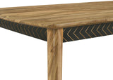 Partridge Natural Sheesham Rectangular Counter Height Table by Coaster at Eve Furniture