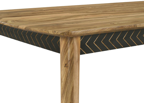 Partridge Natural Sheesham Rectangular Counter Height Table by Coaster at Eve Furniture