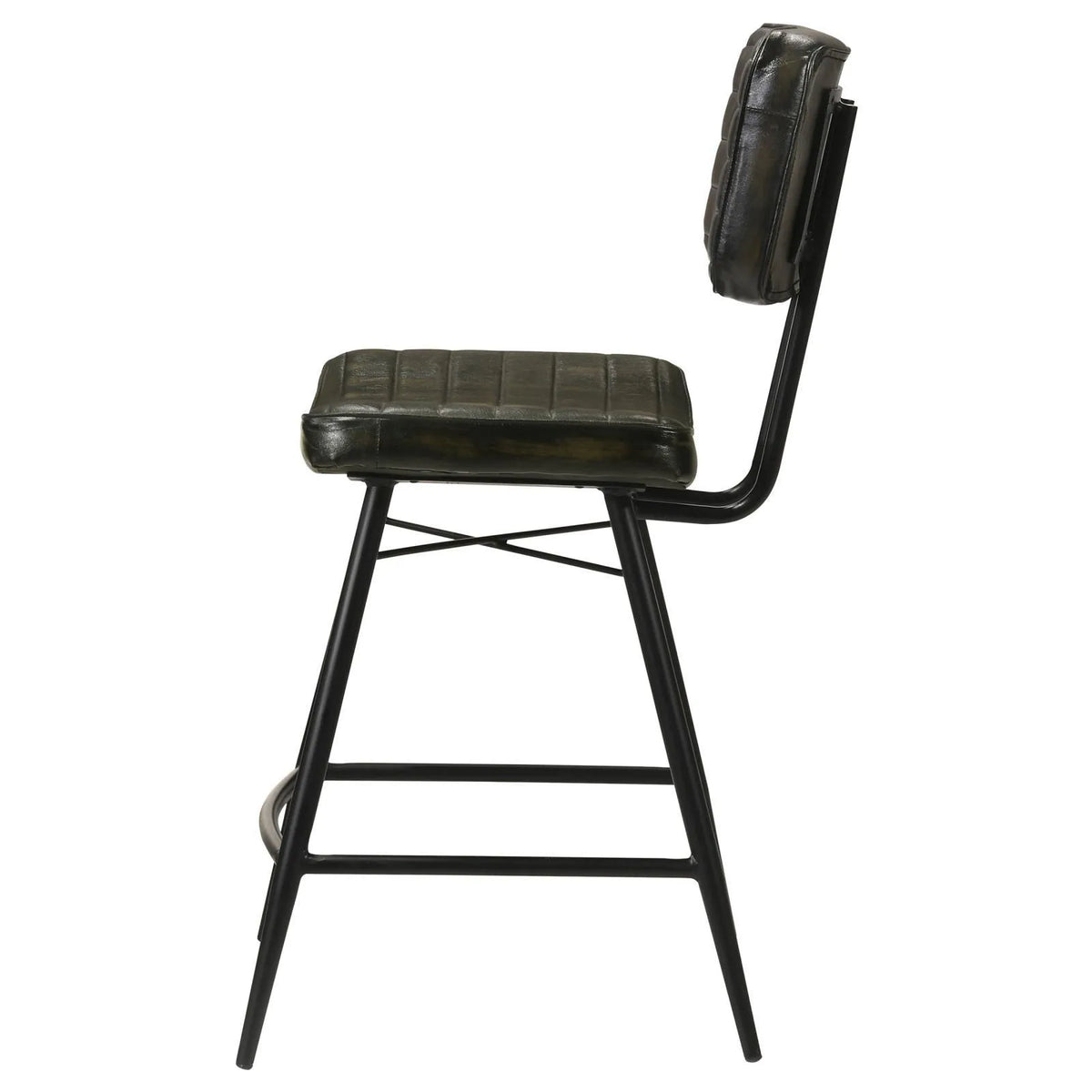 Partridge Upholstered Counter Height Stools with Footrest, Set of 2 by Coaster at Eve Furniture